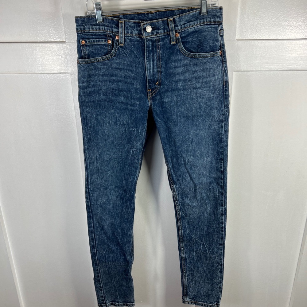Levis 512 Slim Taper Jeans Mens 32x32 Dark Acid Wash Denim 28833-0285
